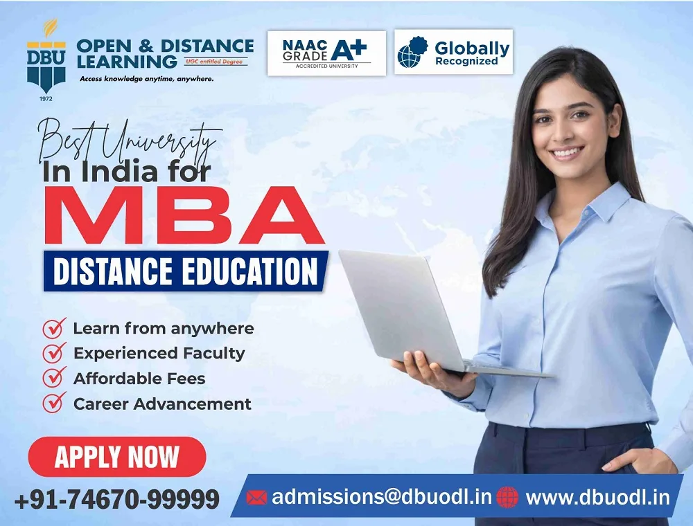 Best University in India for MBA Distance Education