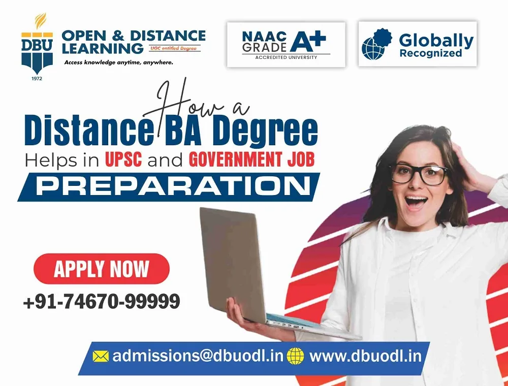 Distance BA for govt job