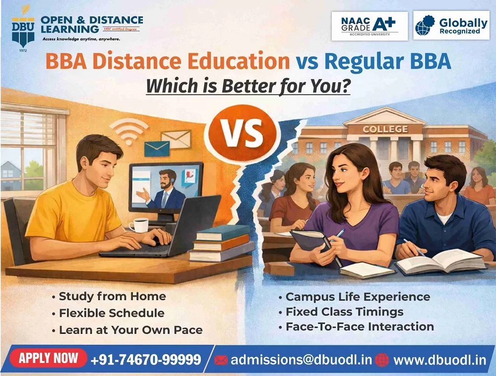 BBA Distance Education vs Regular BBA