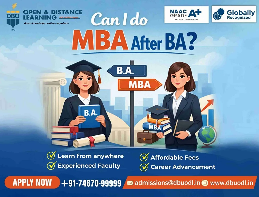 Can i do MBA after BA